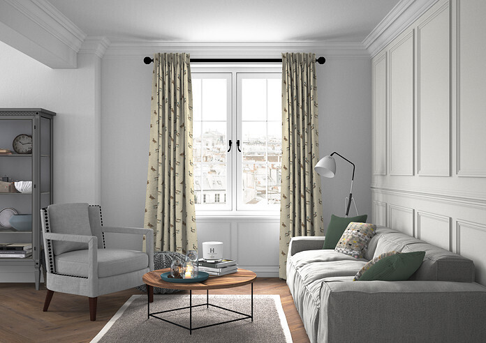 Mallard, Natural - Made to Measure Curtains - Image 5